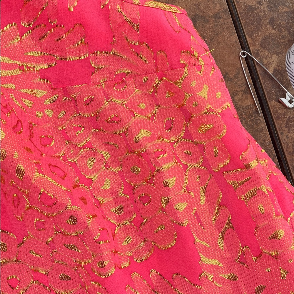 Lilly Pulitzer Lela Silk Slip Dress – Coral Reef Pineapple Clip - Picture 14 of 16